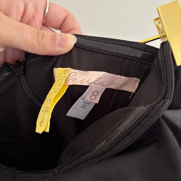 Anthropologie Hutch Bow-Tie Tiered Maxi Brown / Black Dress Sz 8 - Picture 8 of 8